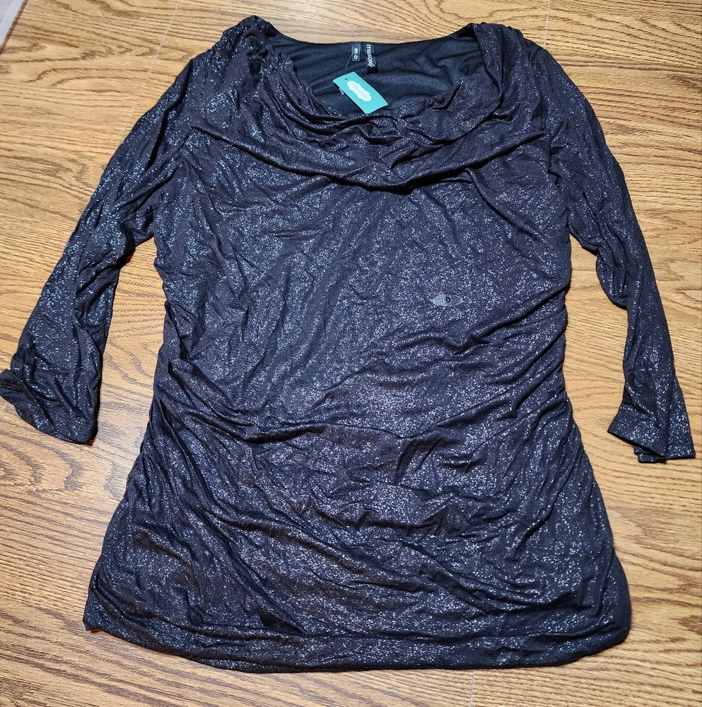NWT Maurice's 3/4 Sleeve Dressy Sparkly Top Size 0
